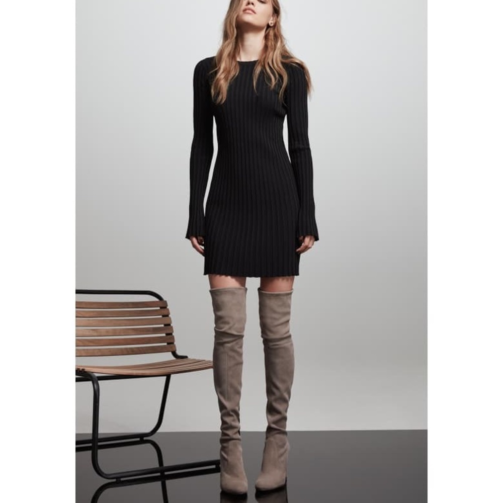 Stuart weitzman thigh high grey suede boots